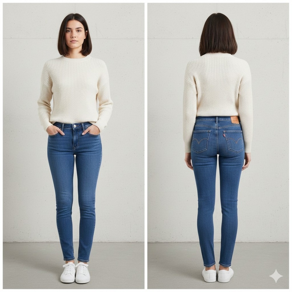 Levi's 311 Shaping Skinny Jeans Women's Size 30 Medium Wash Denim Stretch
